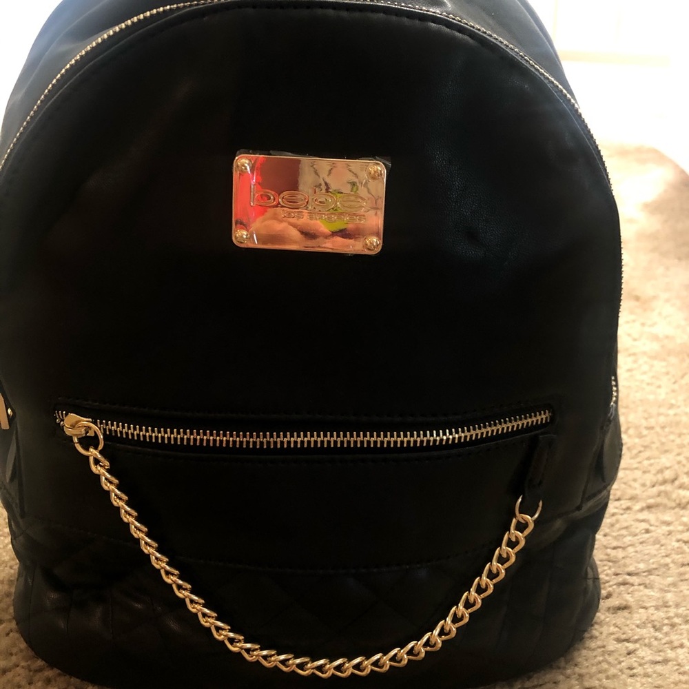 Bebé Gina Black Backpack